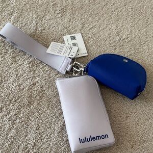 lululemon dual pouch wristlet wallet nwt